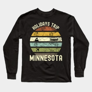 Holidays Trip To Minnesota, Family Trip To Minnesota, Road Trip to Minnesota, Family Reunion in Minnesota, Holidays in Minnesota, Vacation Long Sleeve T-Shirt